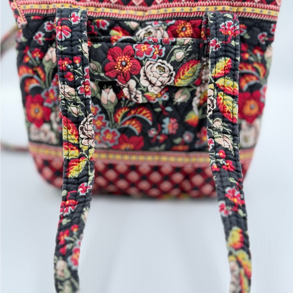 Vera Bradley Very Berry Paisley Quilted Tote Retired Vintage Floral
